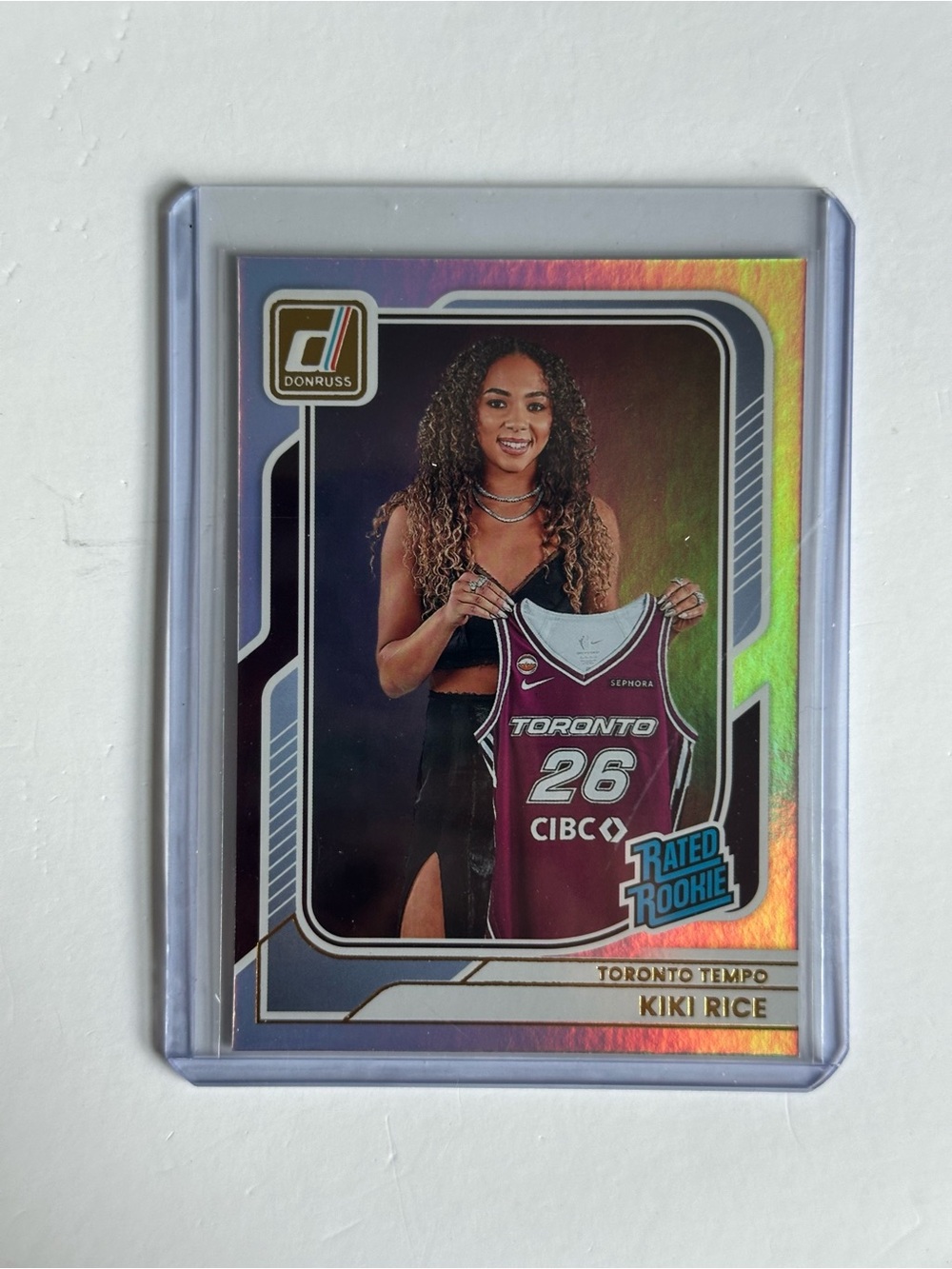 Panini Donruss Kiki Rice Maroon Toronto Rated Rookie Card